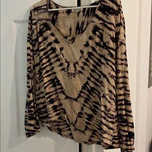 Billabong tie dye long sleeve shirt